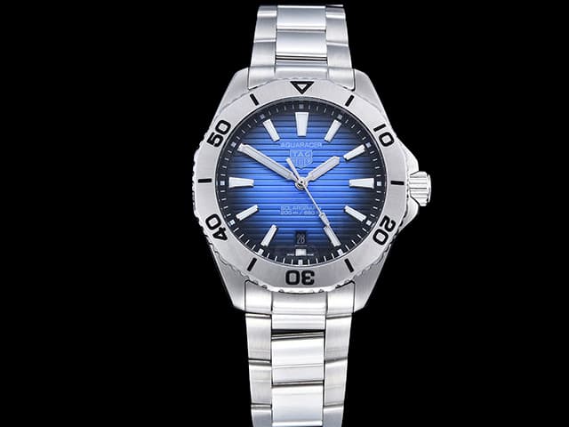 40mm Aquaracer Solargraph Steel Automatic Blue Dial TAG1002