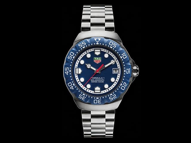 38mm Formula 1 Solargraph Steel Automatic Blue Dial TAG1032