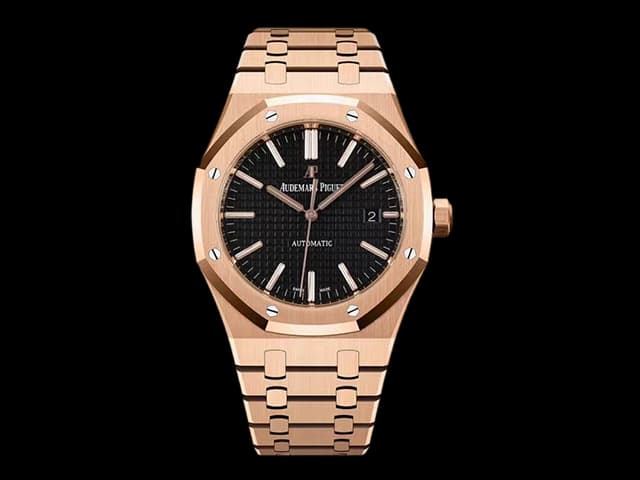 Rose Gold 41mm Royal Oak Selfwinding 3120 15400 Black Dial AP-14011