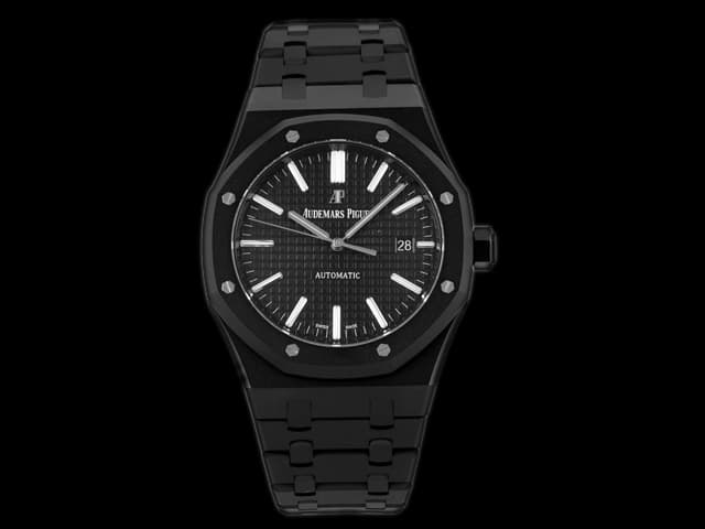 DLC 41mm Royal Oak 15400 3120 Automatic Black Dial AP-21001