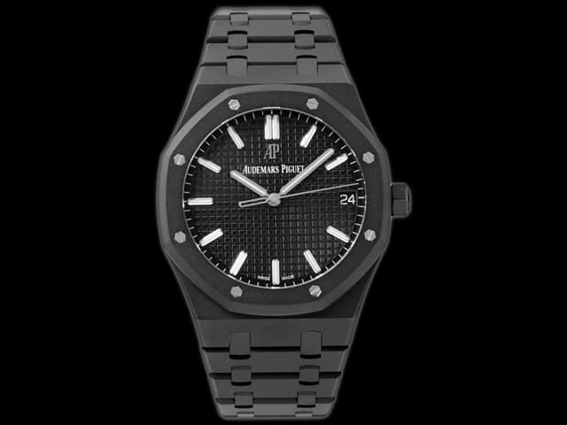 DLC 41mm Royal Oak 15500 3120 Automatic Black Dial AP-21021