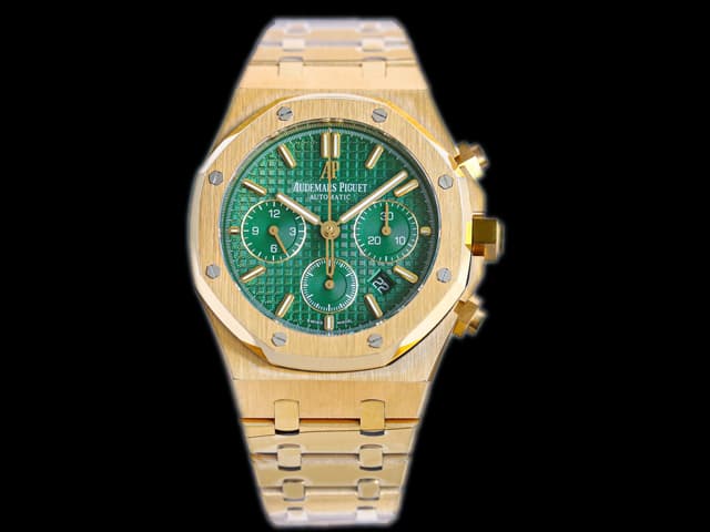 Yellow Gold 41mm Royal Oak Chronograph 26331 Green Dial AP-21031