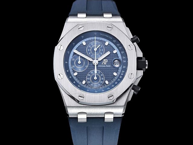 42mm Royal Oak Offshore Chronograph 4404 Rubber Strap 26238 Blue Dial AP-23071