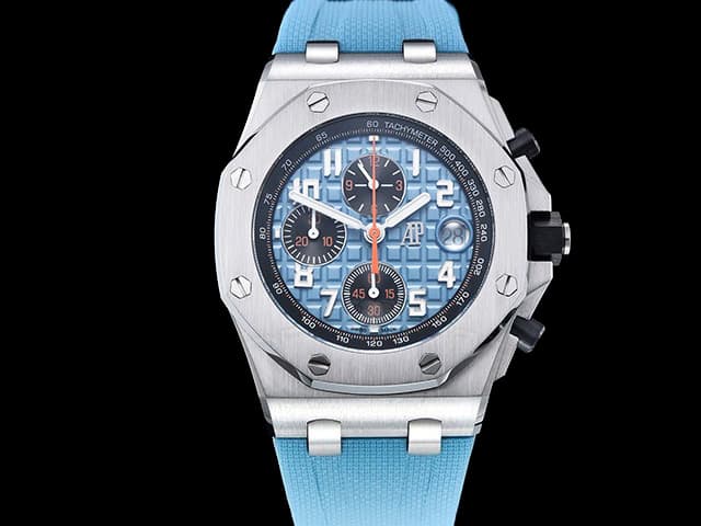 42mm Royal Oak Offshore Chronograph 4404 Rubber Strap 26238 Blue Dial AP-23073