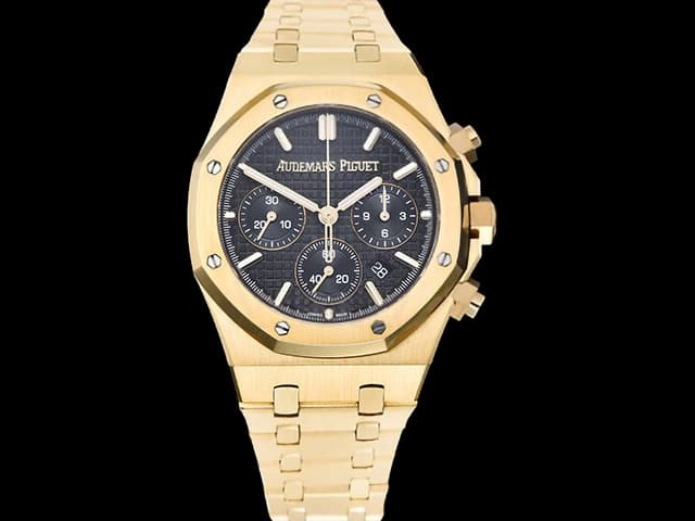 Yellow Gold 41mm Royal Oak Chronograph 26240 50th Anniversary Black Dial AP-24021