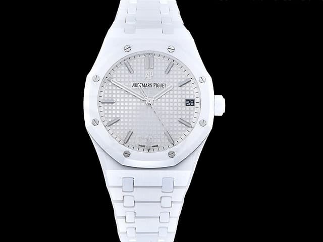 Ceramic 41mm Royal Oak 15500 4302 Silver Dial AP-25021