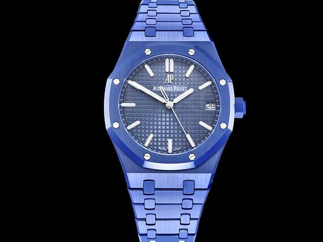 Ceramic 41mm Royal Oak 15500 4302 Blue Dial AP-25032