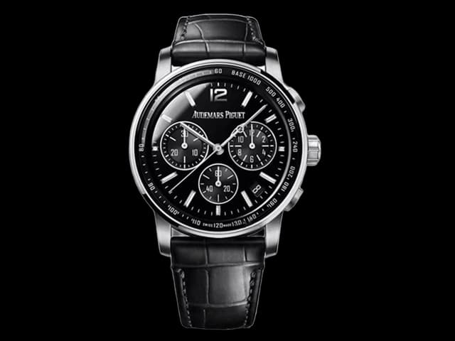 41mm CODE 11.59 Chrono 26393 Leather Strap 4401 Black Dial AP-26001