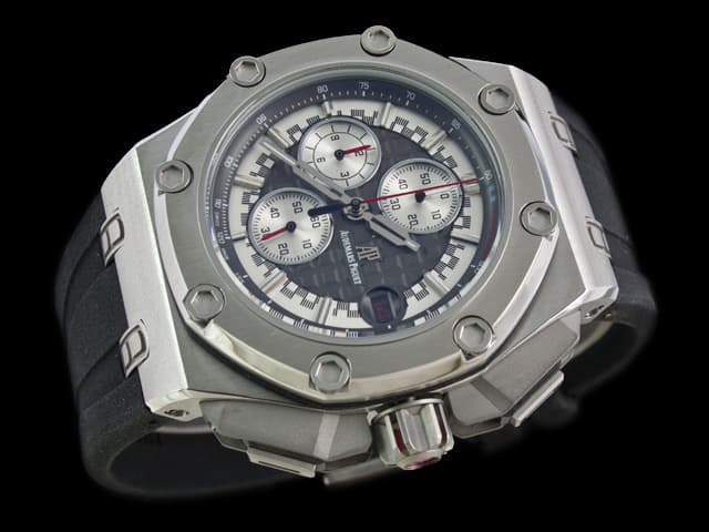 45mm Royal Oak Offshore Michael Schumacher Rubber Strap 26568 Quartz White Dial AP604