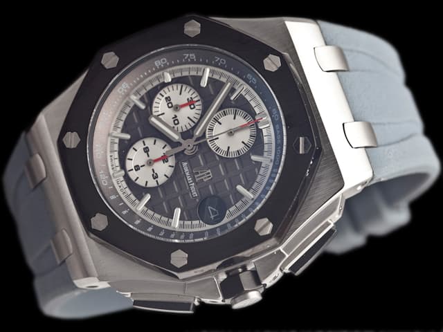 44mm Royal Oak Offshore Rubber Strap 26400 Quartz Chronograph Grey Dial AP868