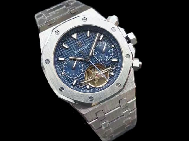 42mm Royal Oak Tourbillon 25977 Steel Blue Dial AP906