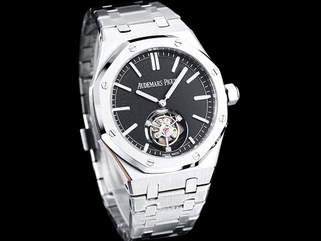 42mm Royal Oak Tourbillon 26730 Steel Black Dial AP941