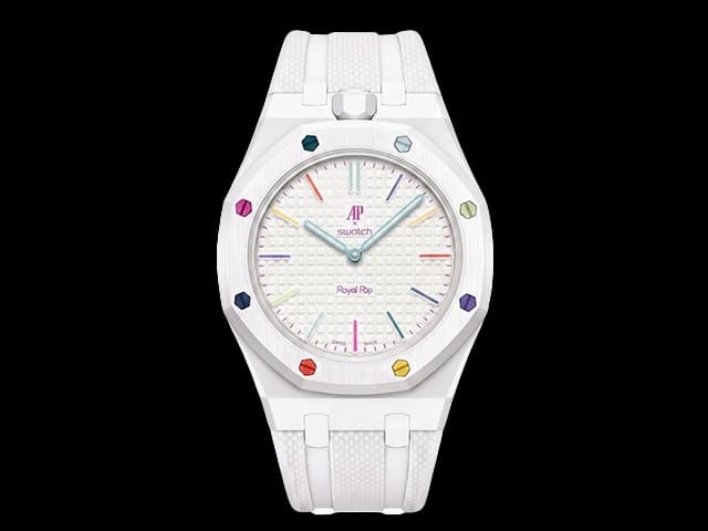40mm Swatch Royal Pop Quartz White Dial APS08