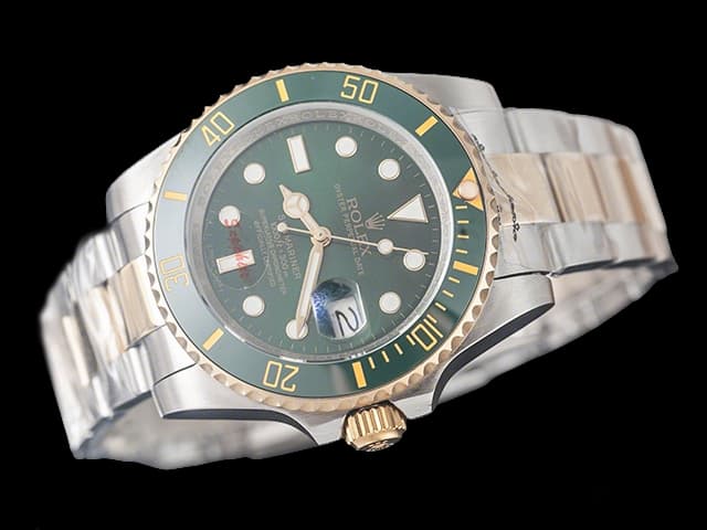 Two Tone 40mm Submariner 116613 Green Dial RL1203
