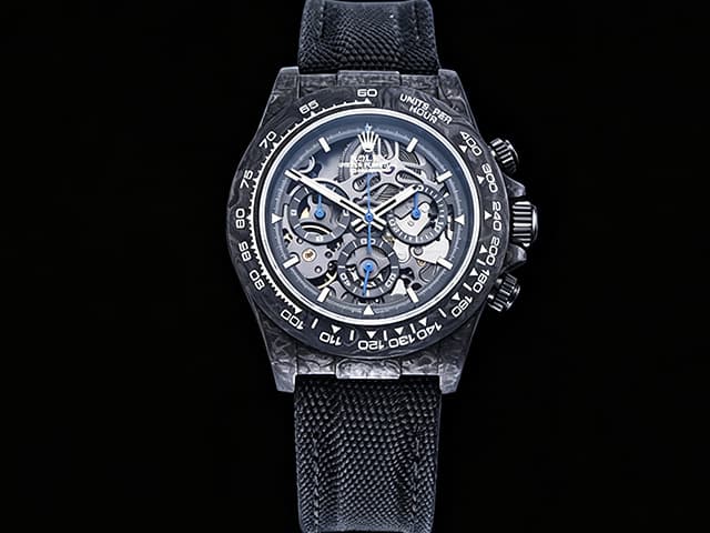 40mm Daytona 4130 DIW Forged Carbon White Skeleton RL-26061