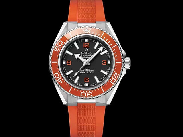 46mm Rubber Strap Seamaster Planet Ocean 600M Automatic Steel Black Dial OM702