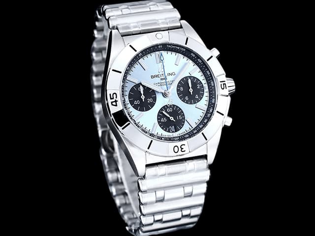 46mm Chronomat B01 Quartz Chronograph Ice Blue Dial BL879