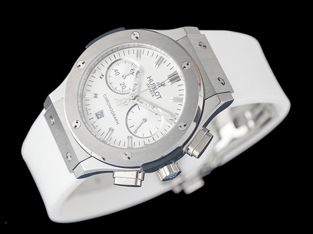 38mm Classic Fusion Lady Rubber Strap Quartz White Dial HUB695